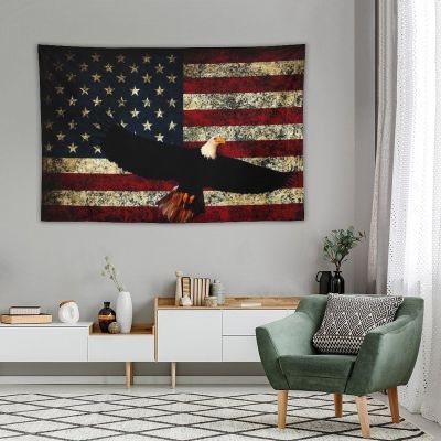 Bald Eagle USA Flag Tapestry,Funny Bedroom Home Wall Tapestries for College Dorm Wall Decoration Tapestry Hanging 40"x60"inch
