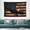 Bald Eagle USA Flag Tapestry,Funny Bedroom Home Wall Tapestries for College Dorm Wall Decoration Tapestry Hanging 40"x60"inch view 3