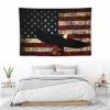 Bald Eagle USA Flag Tapestry,Funny Bedroom Home Wall Tapestries for College Dorm Wall Decoration Tapestry Hanging 40"x60"inch view 4