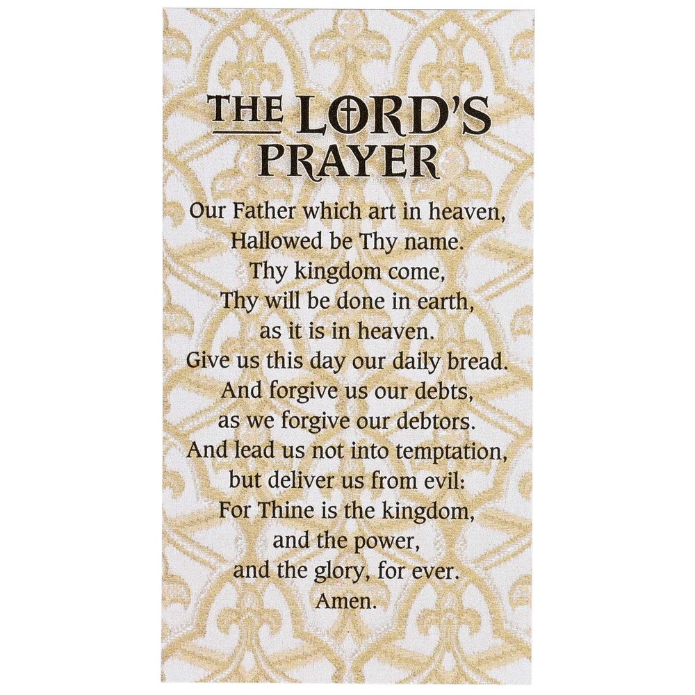 Dicksons The Lords Prayer KJV, Tan/White 5 x 2.75 Inch Vinyl Refrigerator Magnet