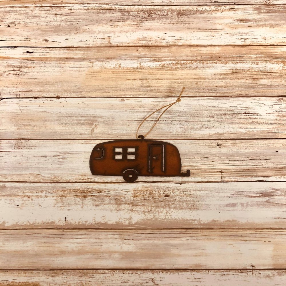 Camper Trailer Camping Koa RV Rustic Ornament