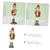 OFFSCH Festival Nutcracker Soldier Ornament for Christmas Desktop Decor Craft Nutcracker Figure for Holiday Home Decoration Adorable Photo Prop view 2