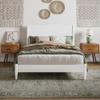 AFI, Pasadena Full Solid Wood Low Profile Platform Bed, White view 3