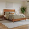 AFI, Pasadena Queen Solid Wood Low Profile Platform Bed, Light Toffee view 1