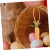 12 Pcs Glittering Artificial Carrot Ornaments for Easter Decorations for Spring Home Decor Party Crafts and Festive Celebrations view 2
