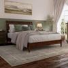 AFI, Savannah Queen Solid Wood Low Profile Platform Bed, Walnut view 1