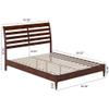 AFI, Savannah Queen Solid Wood Low Profile Platform Bed, Walnut view 2