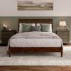 AFI, Savannah Queen Solid Wood Low Profile Platform Bed, Walnut view 3