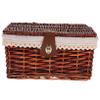 Lidded Rattan Storage Basket Toilet Storage Bedroom Accessories Organizers and view 1