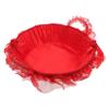 MERRYHAPY Wedding Flower Basket for Flower Girl Elegant Rattan and Lace Design for Petals Candies and Home Decor Versatile Storage Basket for Weddings and Celebrations view 1