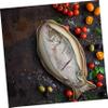 FELTECHELECTR Japanese Style Ceramic Fish Plate Large Porcelain Dish for Home Use for Desserts Snacks and Family Gatherings Easy to Clean Elegant Design view 3