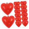 BIUDECO Fillable Heart Ball DIY Ornament Balls for Wedding Christmas Red Fillable Heart Shape Box Poinsettia Garland Lights view 1