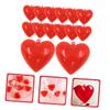 BIUDECO Fillable Heart Ball DIY Ornament Balls for Wedding Christmas Red Fillable Heart Shape Box Poinsettia Garland Lights view 2