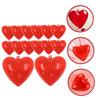 BIUDECO Fillable Heart Ball DIY Ornament Balls for Wedding Christmas Red Fillable Heart Shape Box Poinsettia Garland Lights view 3