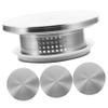 FELTECHELECTR 4pcs Stainless Steel Pitcher Cover Wear-resistant Sealing Lid for Cooling Water Pitcher Jug Accessory Double Water Outlet for Tea view 1
