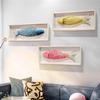 MENALGNDI Fish Decor, Wall Art Fish Hanging Bedroom Decoration Fish Wall Decor For Nautical Theme, Beach Theme, Lake House, Set Of 3 view 1