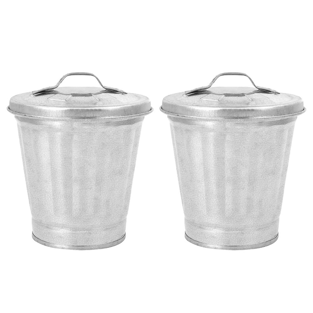 ABOOFAN 2pcs Mini Trash Can Pen Holder for Desk Mini Garbage Cans Mini Desk Trash Can Mini Desktop Trash Can Flower Buckets Desk Trash Can Mini Pencil Cup Pencil Holder