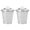 ABOOFAN 2pcs Mini Trash Can Pen Holder for Desk Mini Garbage Cans Mini Desk Trash Can Mini Desktop Trash Can Flower Buckets Desk Trash Can Mini Pencil Cup Pencil Holder view 1
