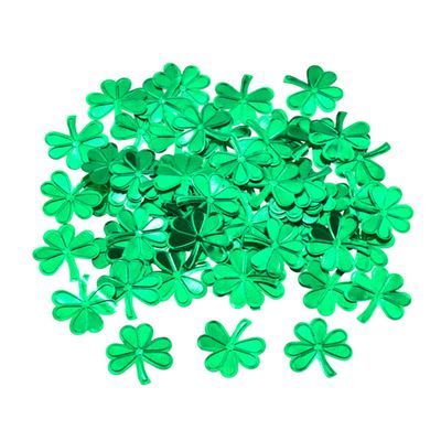 SHOWERORO Elegant Patricks Day Decorations 45g Confetti Shamrock Party Supplies Resin Sequins for Diy Craft Festive Decorations