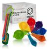 AGRUS Measuring Cups and Spoons Set of 9, Utensils for Dry and Liquid Ingredients, Copper Kitchen Accessories, Rose Copper Decor for Home, Stackable, Sturdy Stainless Steel (Multicolored) view 1