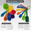 AGRUS Measuring Cups and Spoons Set of 9, Utensils for Dry and Liquid Ingredients, Copper Kitchen Accessories, Rose Copper Decor for Home, Stackable, Sturdy Stainless Steel (Multicolored) view 2