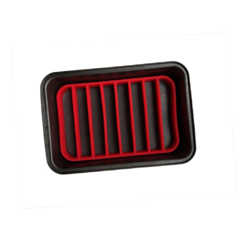 Red Silicone Roasting Rack for Oven, Non-Stick Insulation Mat