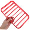 FELTECHELECTR Silicone Roasting Rack Non-stick Insulation for Ovens Pressure Cookers for Elevating Food Dishwasher Safe Red view 3