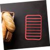 FELTECHELECTR Silicone Roasting Rack Non-stick Insulation for Ovens Pressure Cookers for Elevating Food Dishwasher Safe Red view 4