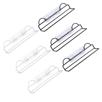 Amosfun 6pcs Wall-mounted Slipper Rack Irony Shoes Organizer Modern Bathroom Shoe Storage Glue Not Included Easy Install