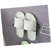 Amosfun 6pcs Wall-mounted Slipper Rack Irony Shoes Organizer Modern Bathroom Shoe Storage Glue Not Included Easy Install view 4