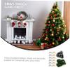 Amosfun 2pcs Christmas Garlands Bowknots Tinsel Decor for Holiday Decorations for Home Office and Festival Settings view 3