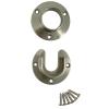 Stone Harbor Hardware Heavy-Duty Pole Sockets, Fits Poles up to 1-5/16" Diameter, Satin Nickel view 1