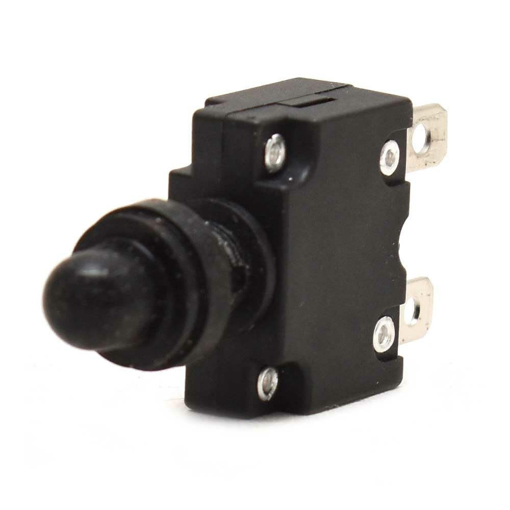 Generic Carling Boat Push-to-Reset Circuit Breaker | w/Boot 10A 125-250 VAC