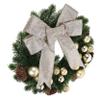 Beatifufu Christmas Wreath Floral Bowknot Beautiful Front Door Hanging Decoration Reusable Wreath for Home Bedroom for Holiday Parties and Festive Decor view 1