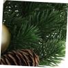 Beatifufu Christmas Wreath Floral Bowknot Beautiful Front Door Hanging Decoration Reusable Wreath for Home Bedroom for Holiday Parties and Festive Decor view 3