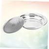 LABRIMP Stainless Steel Dumpling Steamer Tray Double Layer Draining Plate for Home Use Round Design for Efficient Water Drainage and Easy Cleaning view 3