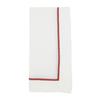 212 Main 20 in. Embroidered Line Design Square Napkins Rust - Set of 4 view 1
