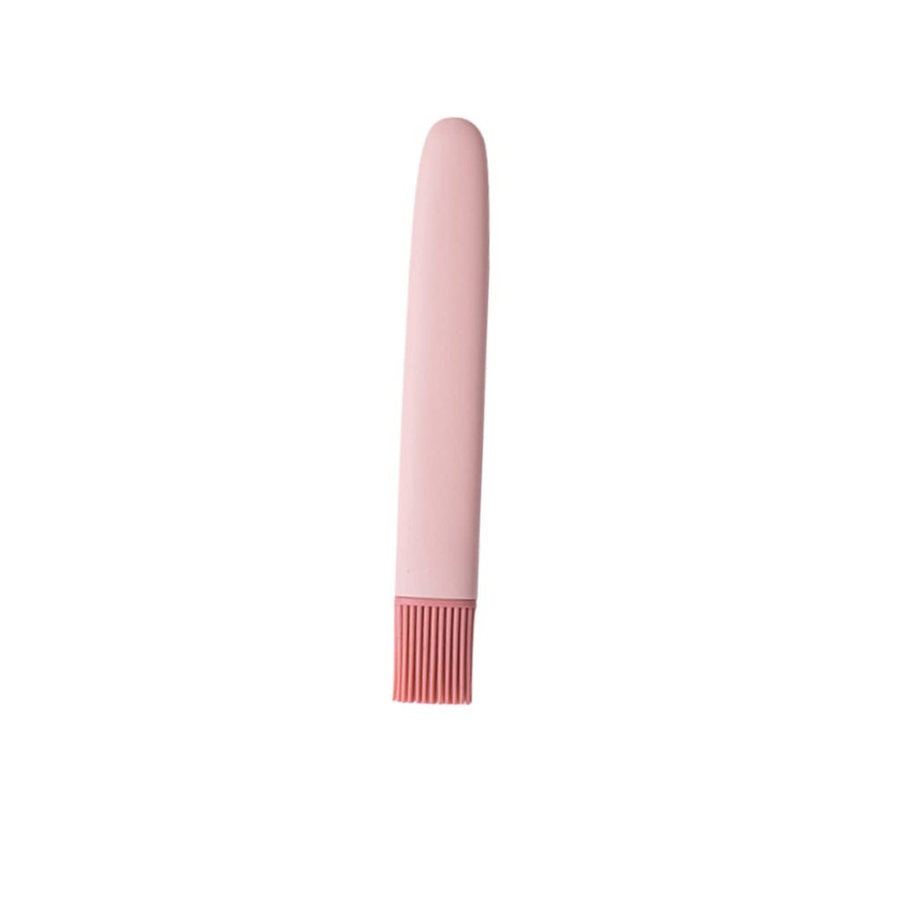 LABRIMP Silicone Basting Brush with Flexible Bristles Ergonomic Handle for Precise Oil Application Cooking Baking Bbq and Marinating Food Grade Safe Pink Color