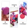 CIYODO 4pcs Silicone Wine Stoppers Sealing Corks for Beverage Preservation for Parties and Picnics view 3