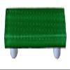 212 Main Bubbles Dark Forest Green Rectangle Glass Cabinet Pull - Aluminum Post view 1