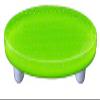 212 Main Bubbles Spring Green Oval Glass Cabinet Pull - Aluminum Post Spring Green view 1