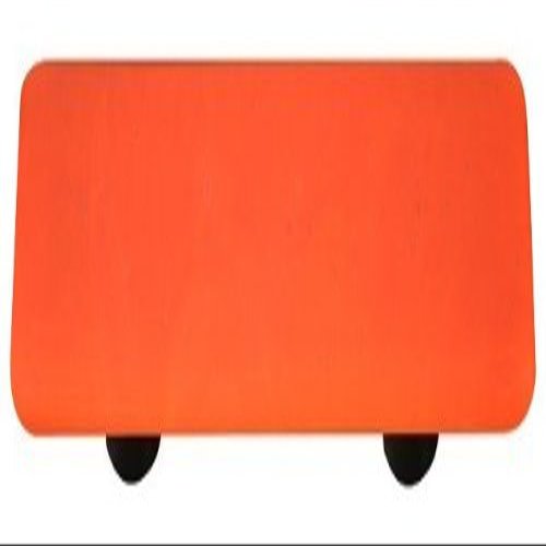 212 Main Opaline Orange Rectangle Glass Cabinet Pull - Aluminum Post