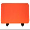 212 Main Opaline Orange Rectangle Glass Cabinet Pull - Aluminum Post view 1