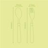 SEELLODGE Silverware Flatware Cutlery Set, 2/8/12/16 Rabbit Series 304 Stainless Steel Spoons And Forks Household Cartoon Eating Spoons (Color : Green, Size : 8Set-16Pcs) view 2