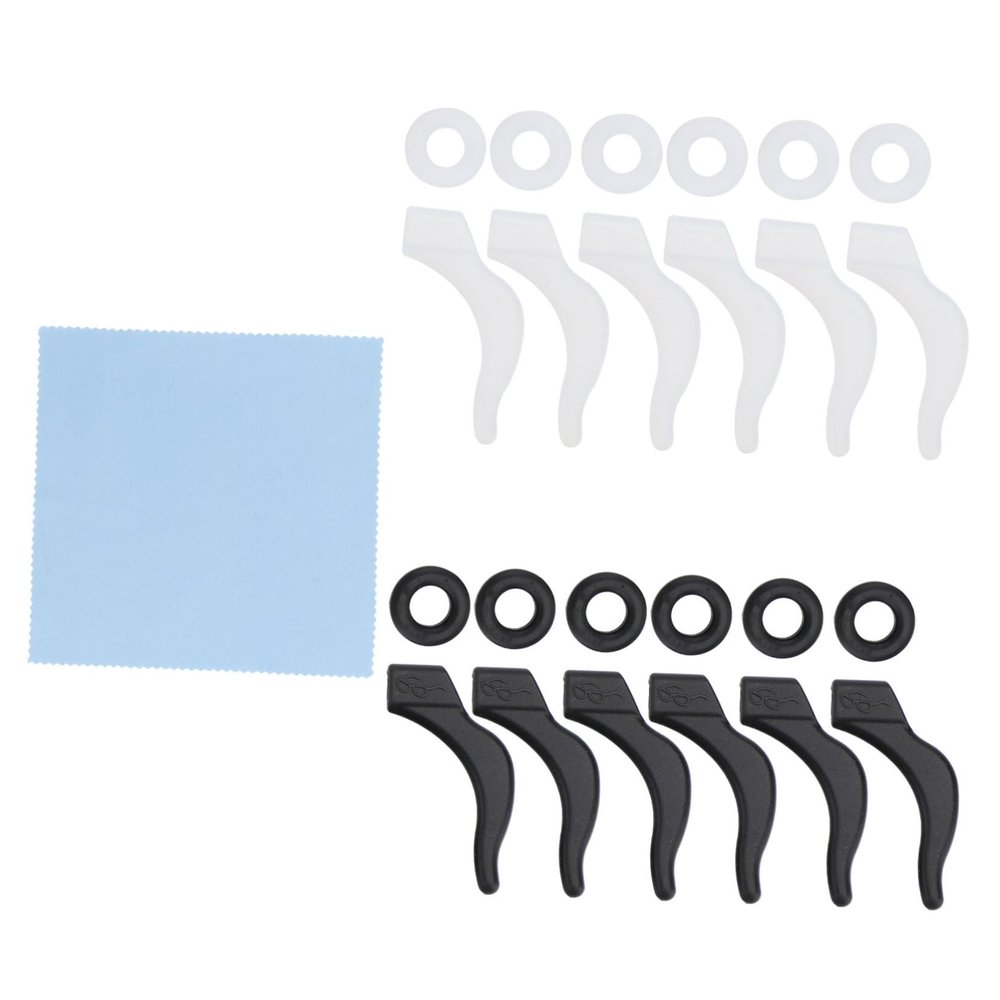 BCOATH Silicone Glasses Leg Sleeves Non-Slip Eyeglasses Accessory Hinge and Round Cover