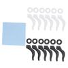 BCOATH Silicone Glasses Leg Sleeves Non-Slip Eyeglasses Accessory Hinge and Round Cover view 1
