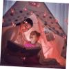 Anneome Led Flamingo String Lights Bulbs Lantern String Cloth Battery Box Romantic Decorative Lights for Home Patio Style view 3