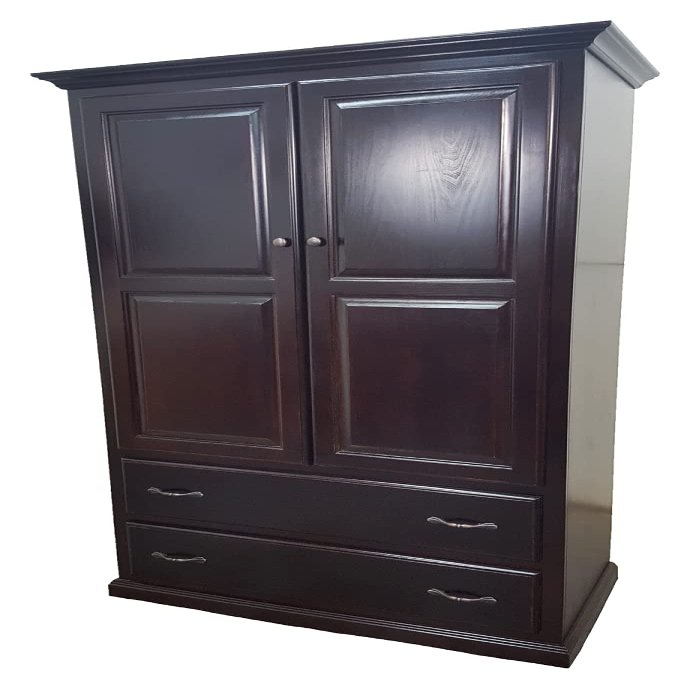 212 Main Poplar Double Door Armoire with Drawers Aquamarine