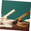 SHOWERORO Dumpling Pressing Tool Wooden Dough Presser Dumpling Wrapper Mold Healthy Baking Tool view 2