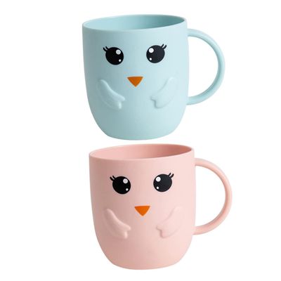 Anneome 4Pcs Frosted Boy Girl Toothbrush Cups Drop-Resistant Cartoon Design Lightweight and Wash Tumblers for Bathroom Use Multipurpose Boy Girl Mouthwash and Water Cups